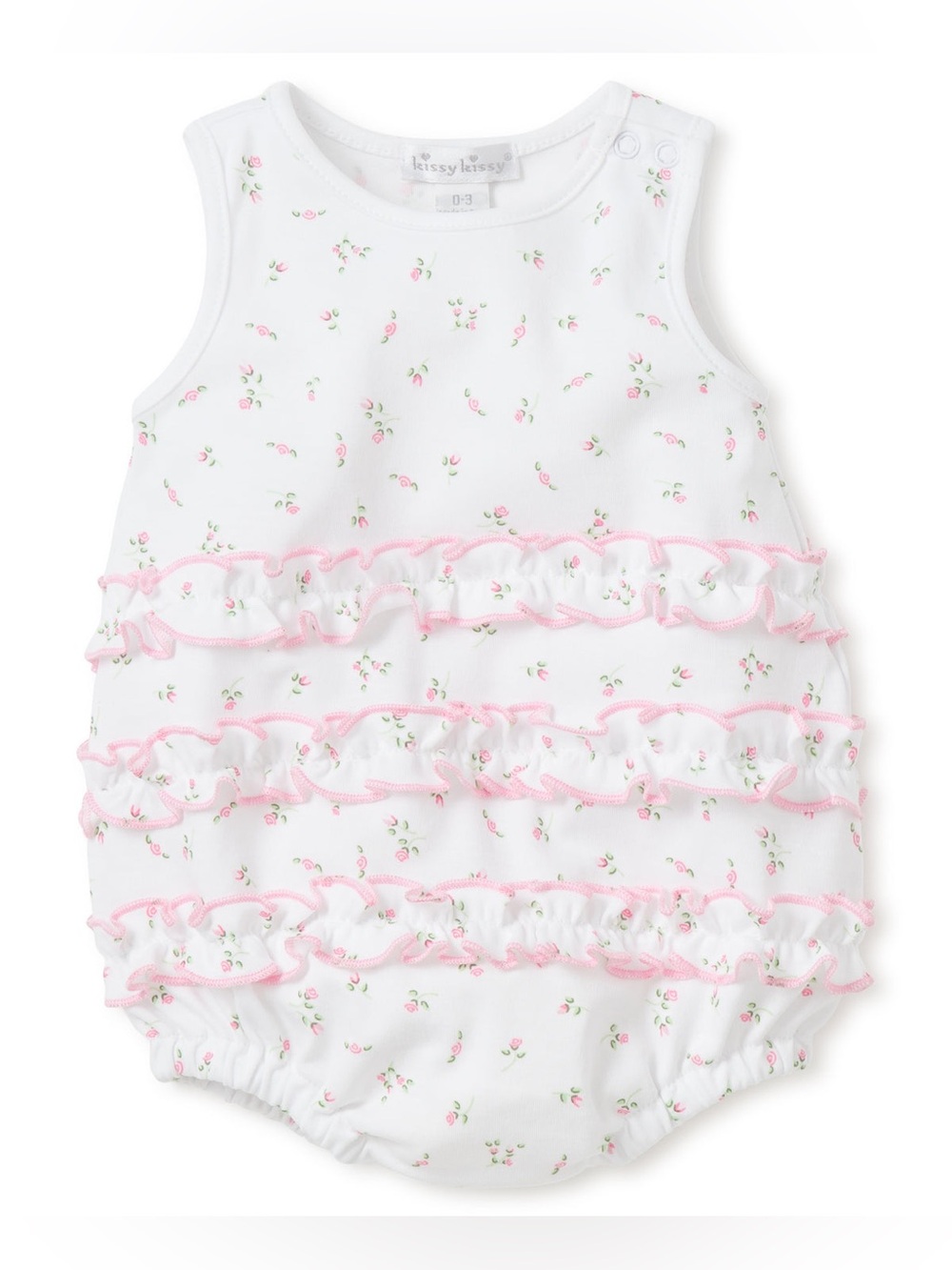 Kissy Kissy Garden Roses Ruffle Bubble size 3-6 Months